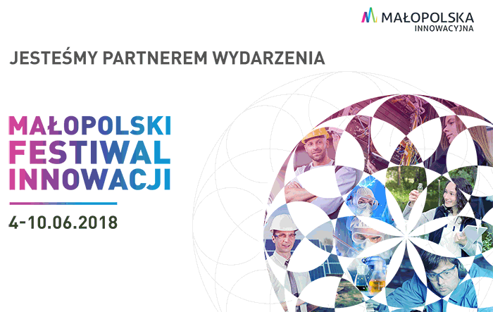 Plakat Małopolskiego Festiwalu Innowacji